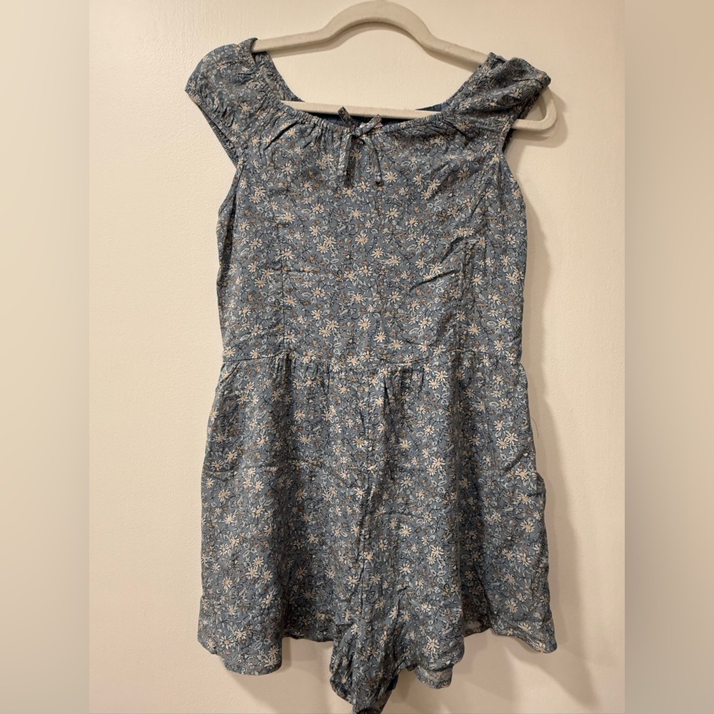 Abercrombie Kids Blue Floral Romper
